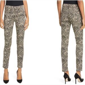 Veronica Beard Kate Snake Print High Rise Skinny Jeans Size 0  NWT $248